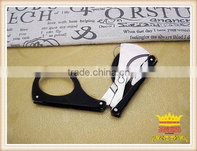 Double stainless steel cigar scissors