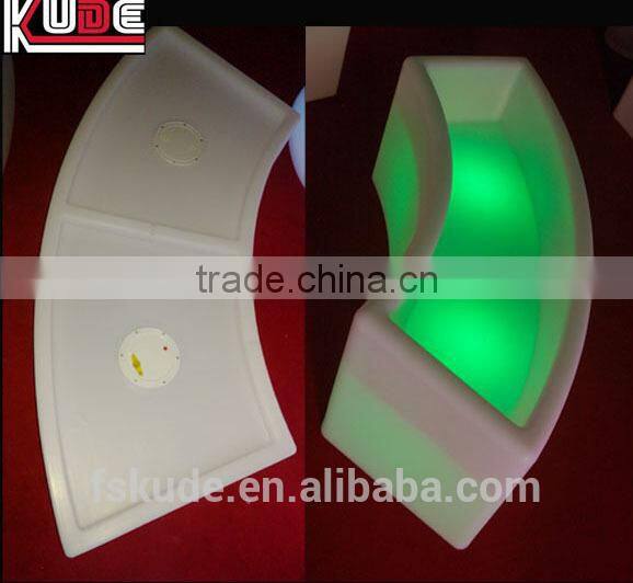 Popular Bar Stylish Rechargeable Plastic LED Bar Stool With Cusion