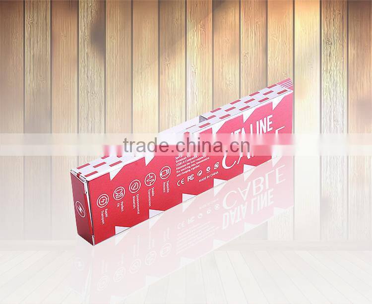 printed custom retail folding cable package