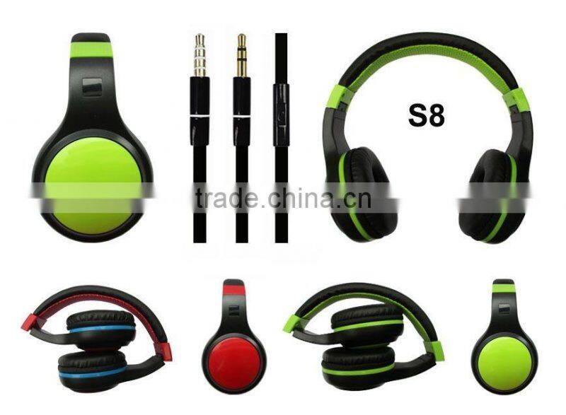 Professional over-ear wired stylish pc gaming headset headphone with mic