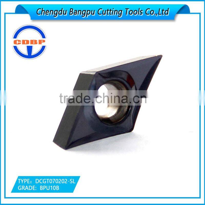 CDBP carbide insert heat resisting alloy processing DCGT070202-SL
