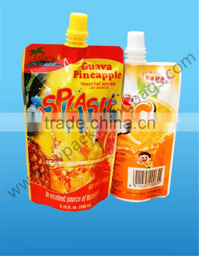 spout bag for beverage