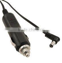 DC 12V Car Auto Push Button Cigarette Lighter Black with 38cm Cable