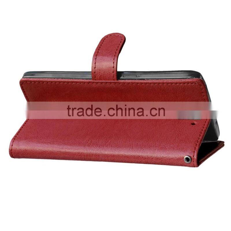 Cell Phone PU Leather Flip Card-slot Case for OnePlus 1