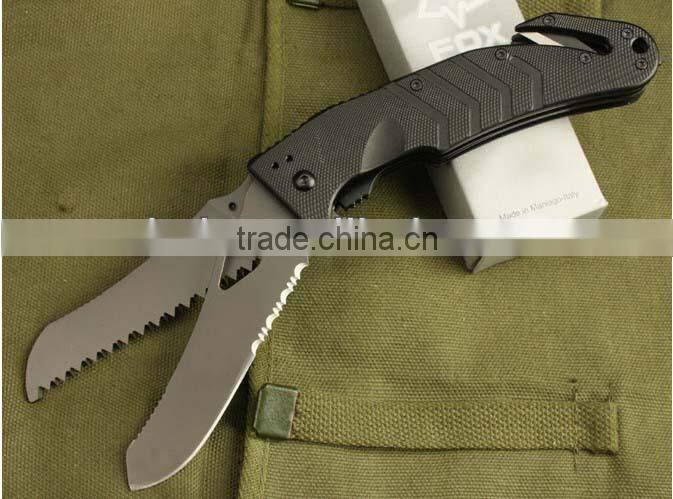 OEM double blade survial knife clasp knife yangjiang knife