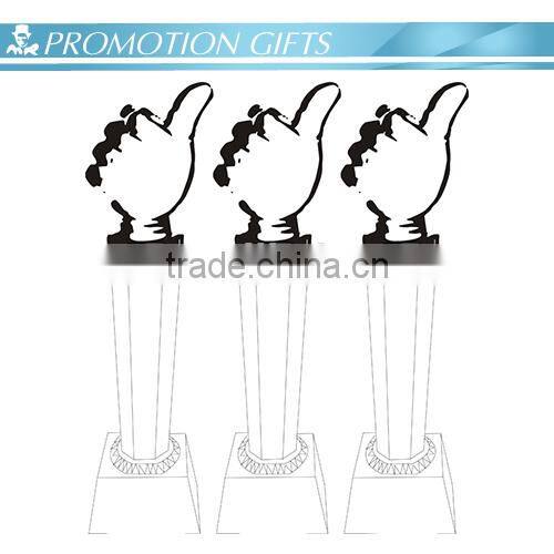 Popular Crystal Glass Trophy for Gift