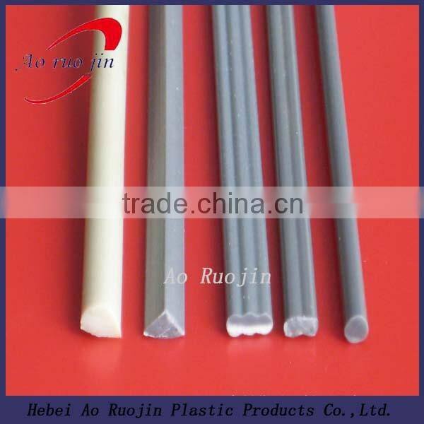 white/grey pvc plastic welding rod