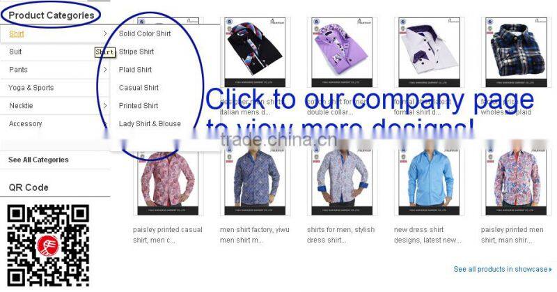 2016 hot selling high quality man shirt