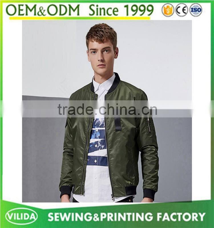 Custom mens 100% polyester lightweight short jacket mens casual fashion jacket