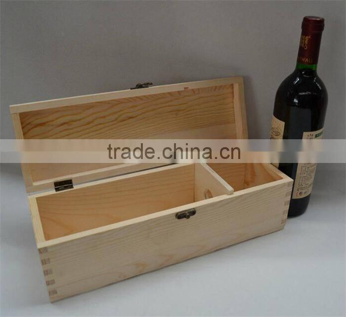 wholesale unfinished single wine glass box