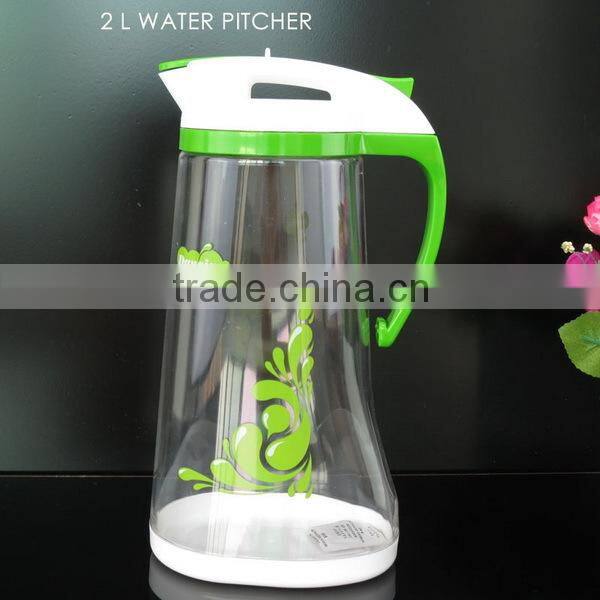 2 L plastic water jug set/Water pitcher with 4 cups