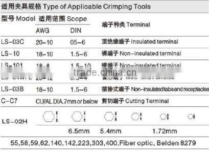 Automatic terminal crimping machine with Exchangeable Die Sets electric connector crimping tools crimper EM-6B2