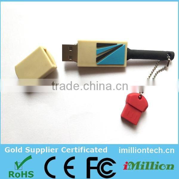 custom logo cricket bat shaped usb