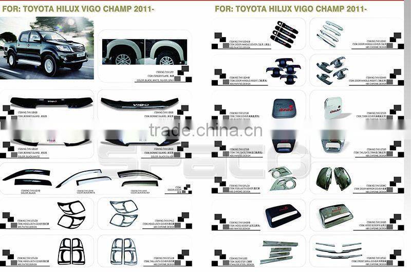 Door Visor Rain Guard for Toyota Hilux Vigo 2015 New Revo