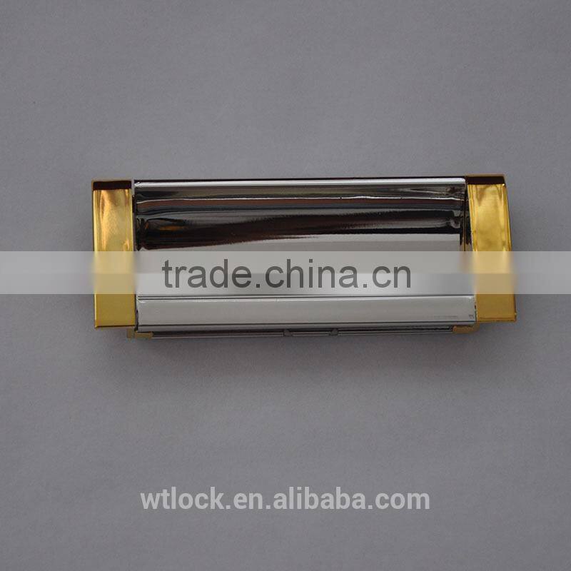 Good appearance UV Vacuum plated handle for file cabinet /locker/wardrobe/drawer