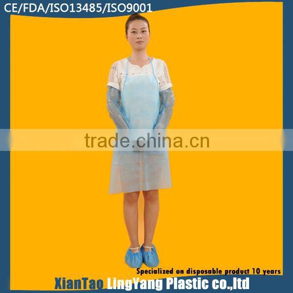 2014 cheap disposable nonwoven c pvc apron