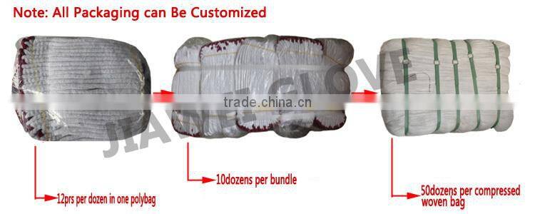 Made in China Best Whie PU Dipped Work Glove/Guantes 0136