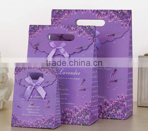 twisted Packaging bag/ white board shopping Bag /handle paper bag