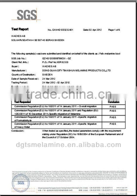 eco-friendly melamine baby bowl with handles