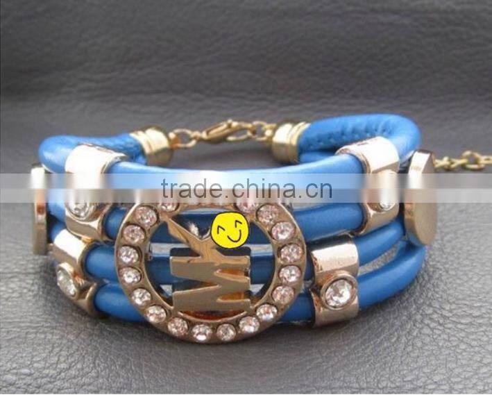fashion vintage Pu leather lady leather bracelet arm band