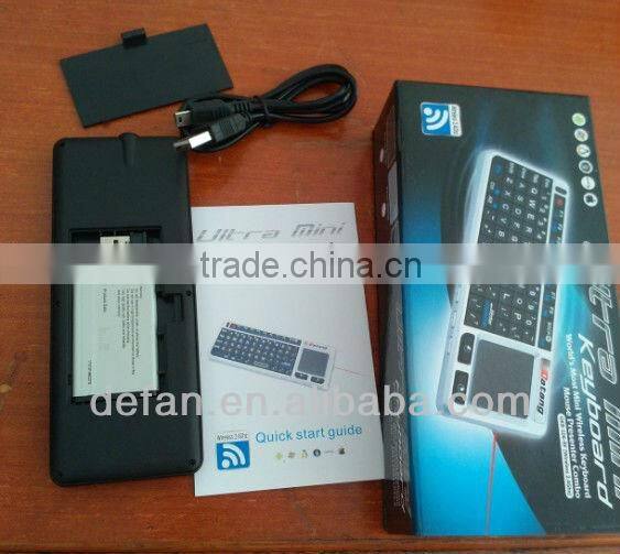 Factory Price 2.4Ghz Mini Wireless Keyboard for Android with IR Remote