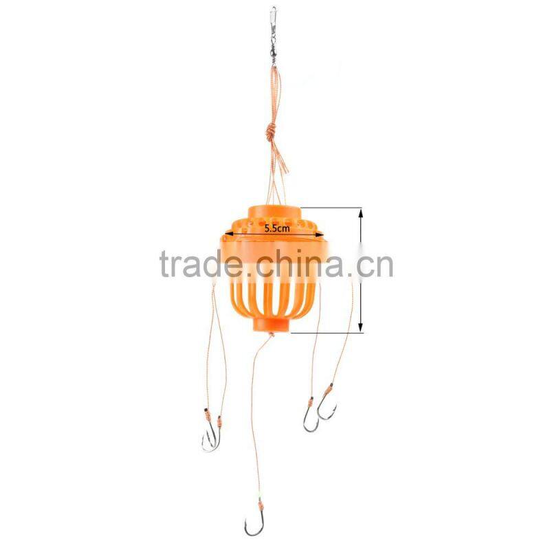 Silver Carp Fishing Sea Monster with Lead Sinker Carbon Steel Strong Explosion Hooks Fishing Tackle Set