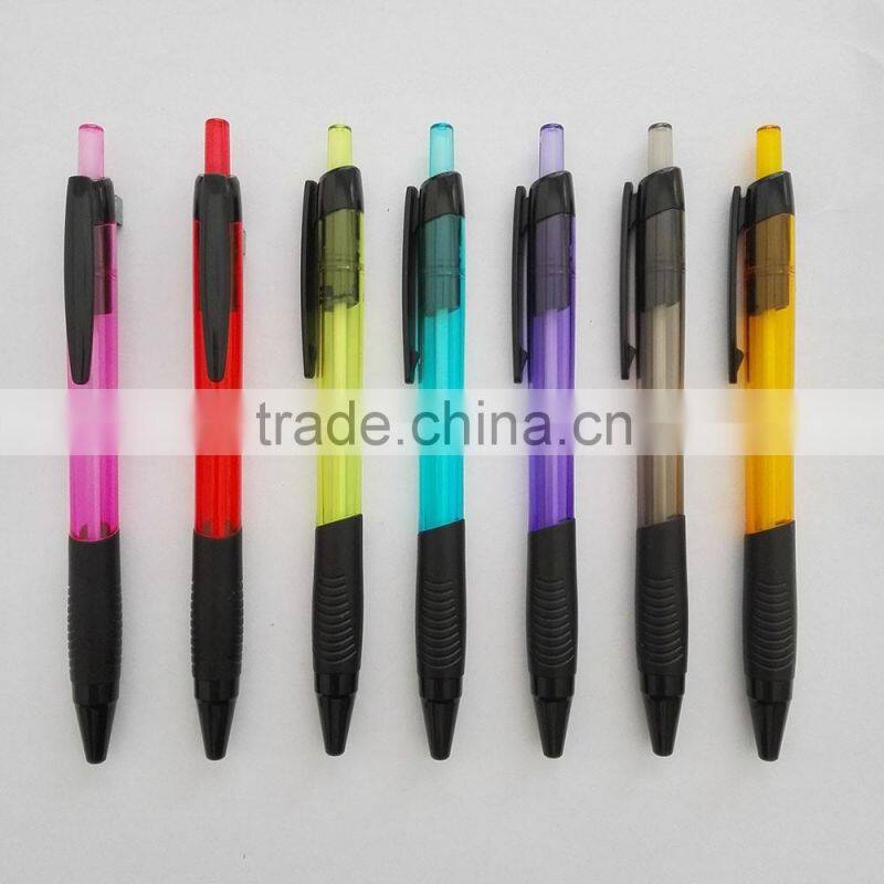 LOGOprinting ball pen with Black clip and black Grip
