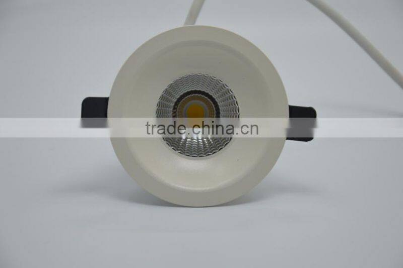 Bridgelux COB Recessed 8watts Matt White 8w Led Downlight TEC002C8WS