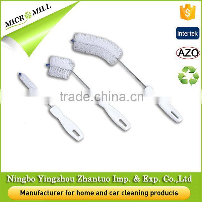 Mini tube cleaning brush cleaner, pp bristle percolator brush set