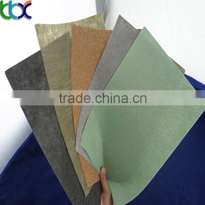 0.8mm Non woven imitation leather fabric for shoe lining materials lining for leather shoes