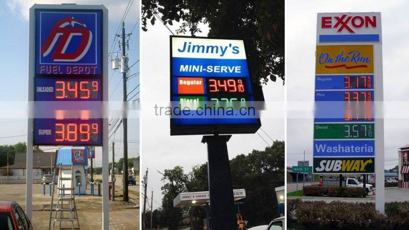 led petroleum price sign double sides whitle color 8.88 8