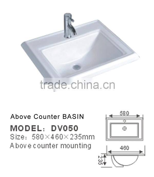 American Standard above counter Basin sinks with CUPC certificate DV050