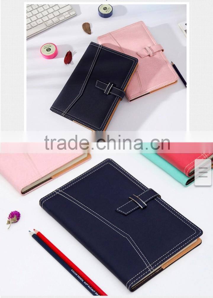 A5 Leather Cover Paper Notebook Elastic Book Agenda Journal Organizer