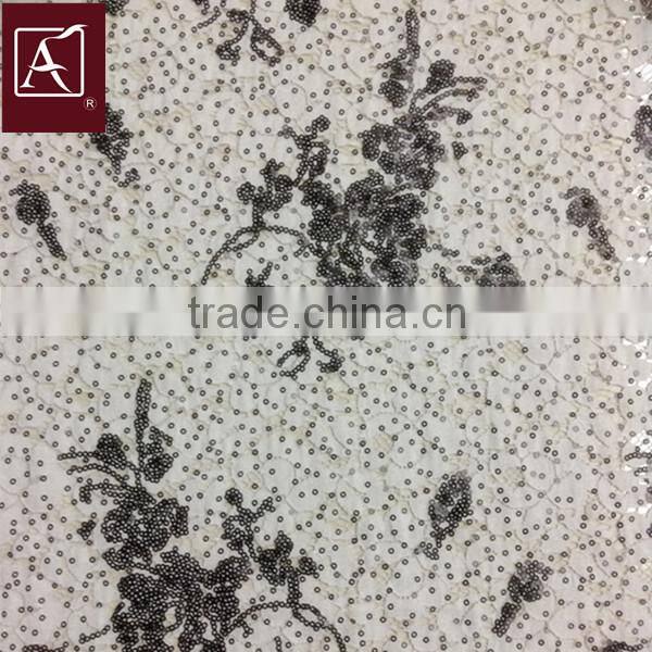 matte sequin embroidery fabric