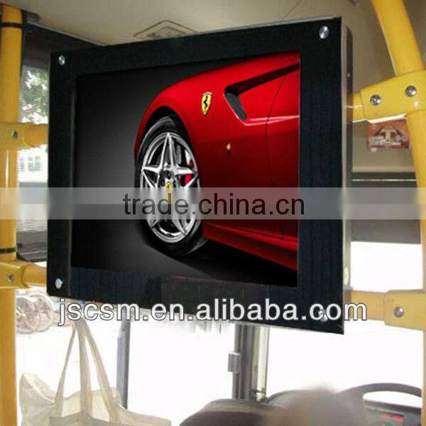 cheap 15/19/22/26/32/42/55 inch lcd bus video advertising player with HD good resolution, optional wifi