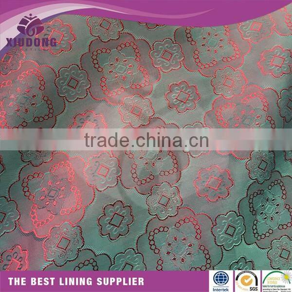 Chinese lining textile new design polyesterviscose jacquard lining fabric for suit