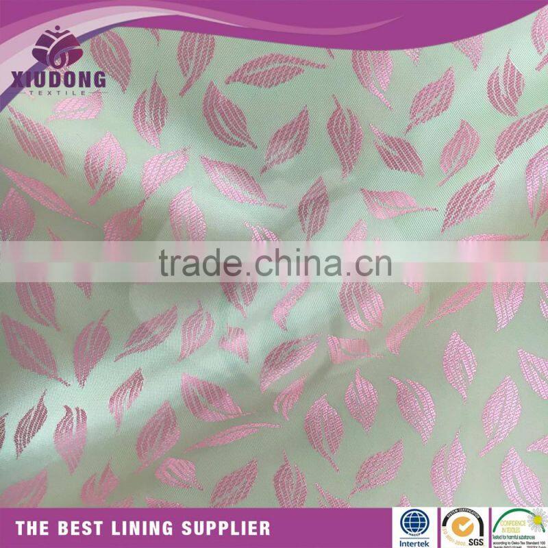 jacquard patterned viscose suit lining fabric for garment