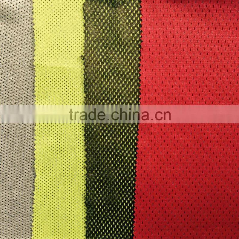 100% polyester polyester mesh lining fabric for sportswear