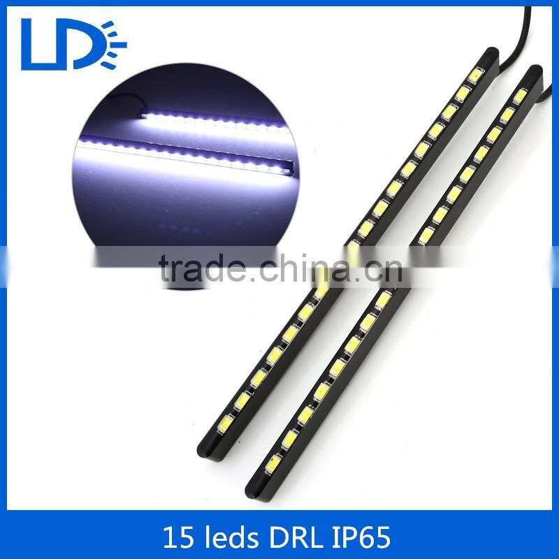 15 LEDs DRL Fog Driving Daylight LED Car Head Daytime Running Lamp