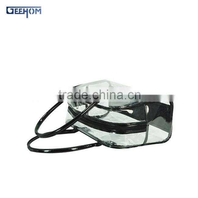 Clear pvc bag in bag handbag organizer