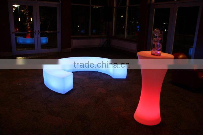 Small pretty waist bar wedding party Bar Led Furniture With Water Proof Ip54