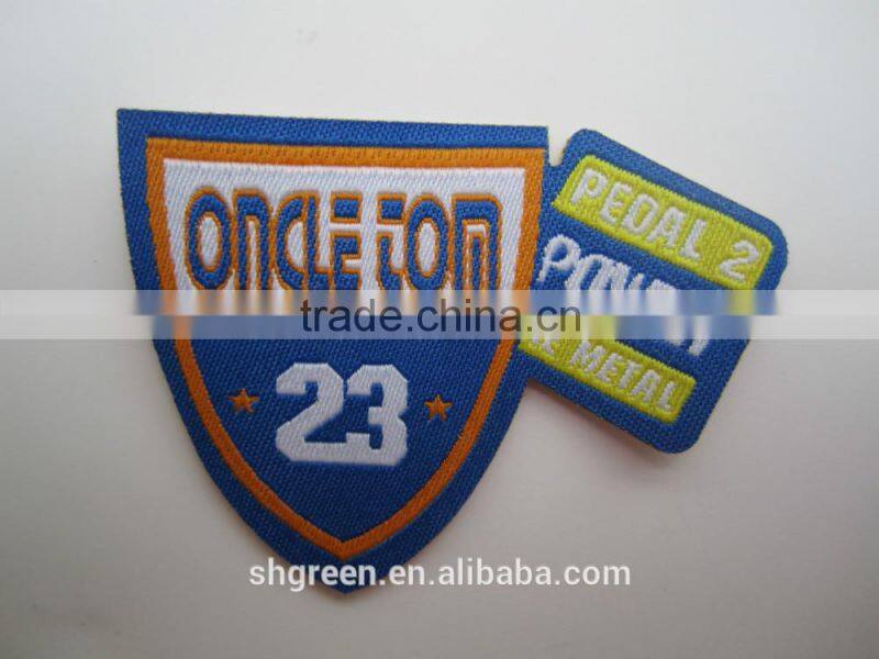 cloth badge,damask woven badge for jersey