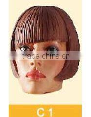 Skin color Female Mannequin Head For Wig Sunglass Scarf Jewelry Hat Display