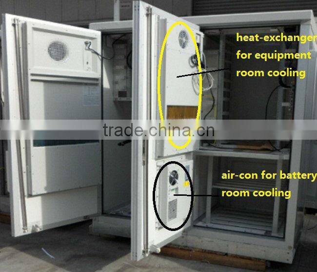 industrial 48VDC air conditioner cooler for outdoor telecom equipment battery cabinet shelter