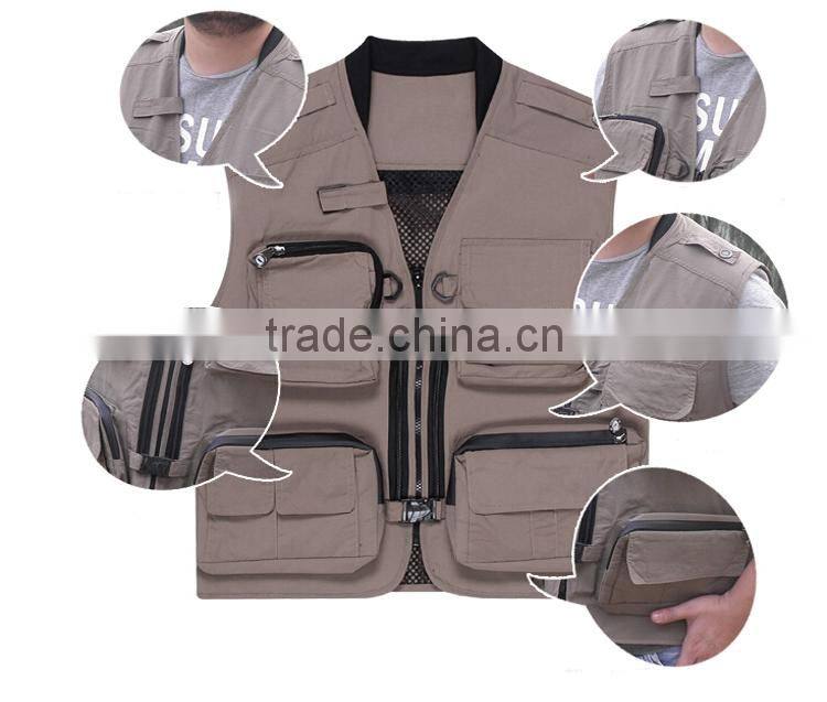 Outdoor quick-drying vest suit men,sport vest for adult