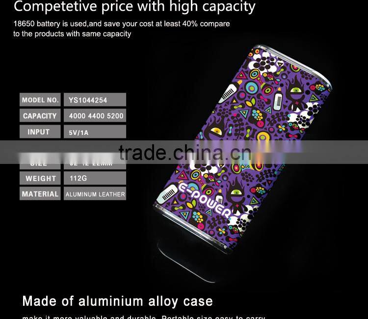 external battery charger led portable power bank 5000 mah