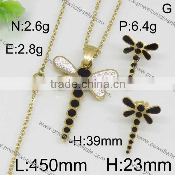 New arrival popular gold color african animal and women sex image jewelry set