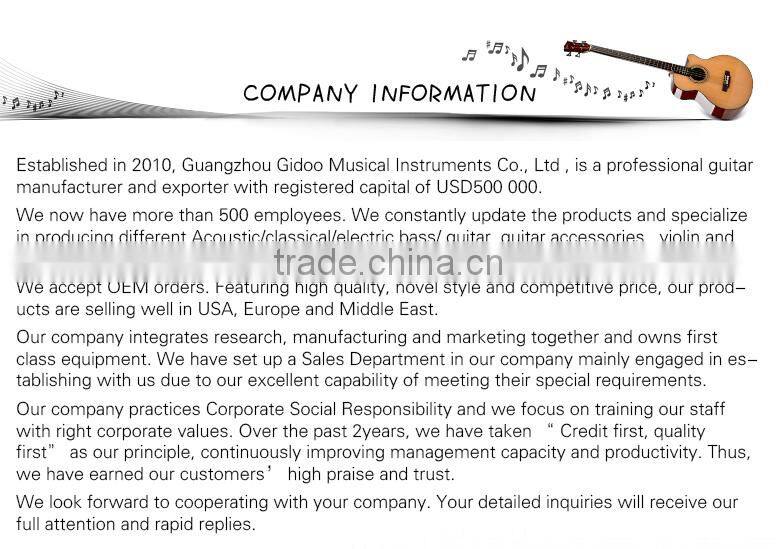 Deviser musical instruments MINI travel guitar 36 inch acoustic guitar made in China MINI05