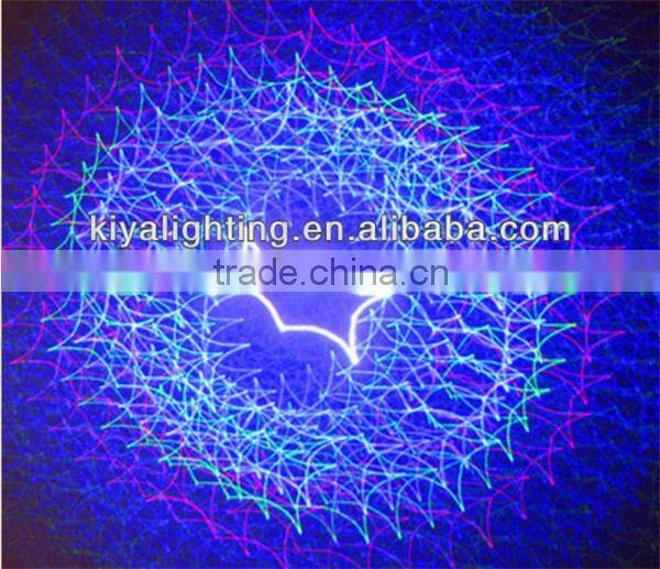 Colorful 3D RGB Animation laser stage light for party
