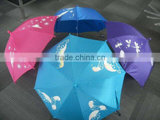 kids straight color changing umbrella